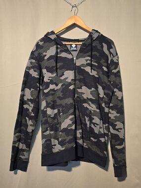 Columbia Men's Gray Camo Full-Zip Hoodie